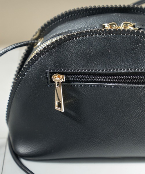 ROPE' PICNIC（ロペピクニック）の「スカラップラウンドミニショルダーバッグ（ショルダーバッグ・レディース・ブラック/ラベンダー・FREE）」の6枚目の写真