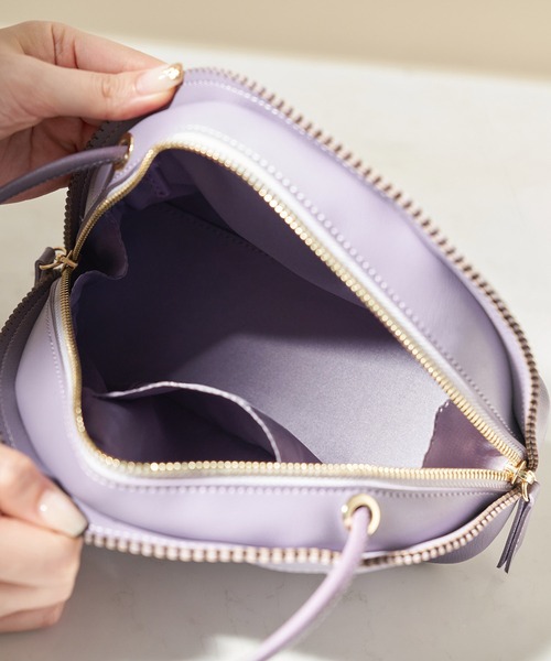 ROPE' PICNIC（ロペピクニック）の「スカラップラウンドミニショルダーバッグ（ショルダーバッグ・レディース・ブラック/ラベンダー・FREE）」の14枚目の写真