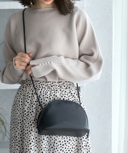 ROPE' PICNIC（ロペピクニック）の「スカラップラウンドミニショルダーバッグ（ショルダーバッグ・レディース・ブラック/ラベンダー・FREE）」の16枚目の写真