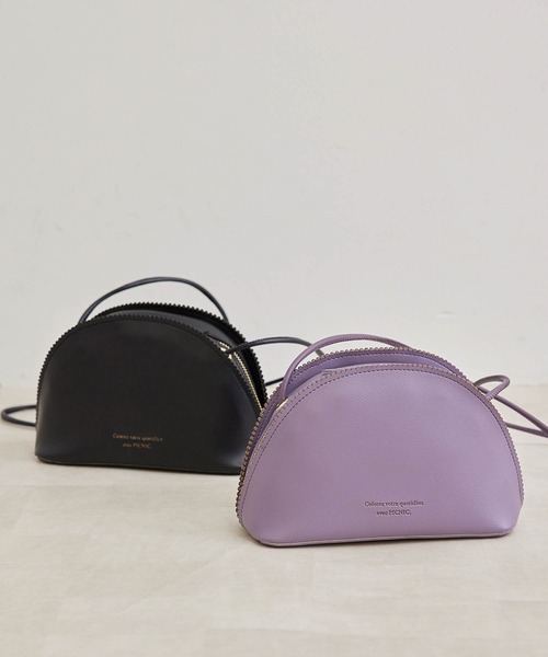 ROPE' PICNIC（ロペピクニック）の「スカラップラウンドミニショルダーバッグ（ショルダーバッグ・レディース・ブラック/ラベンダー・FREE）」の18枚目の写真