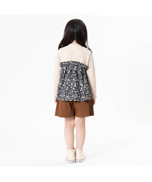 Seraph(セラフ)の「キュロットハーフパンツ ショート丈(その他パンツ・キッズ・ブラウン/インディゴブルー/エンジ・80/90/95/100/110/120/130/140)」の5枚目の写真