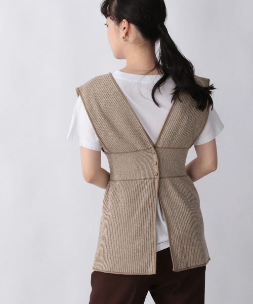 LOWRYS FARM（ローリーズファーム）の「パイピングミックスジレ