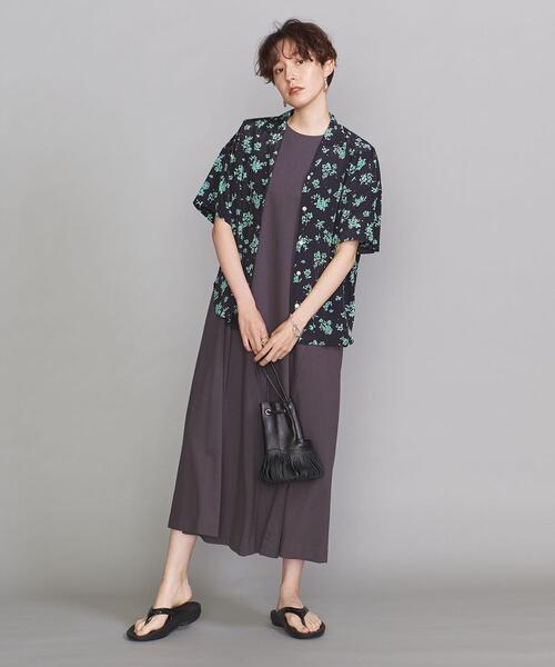 BEAUTY&YOUTH UNITED ARROWS(ビューティーアンドユースユナイテッドアローズ)の「BY フラワープリント5分袖シャツ -ウォッシャブル-◆(シャツ/ブラウス・レディース・ブラック/ワインレッド・FREE)」の18枚目の写真