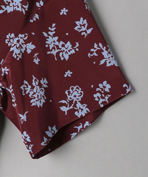 BEAUTY&YOUTH UNITED ARROWS(ビューティーアンドユースユナイテッドアローズ)の「BY フラワープリント5分袖シャツ -ウォッシャブル-◆(シャツ/ブラウス・レディース・ブラック/ワインレッド・FREE)」の13枚目の写真