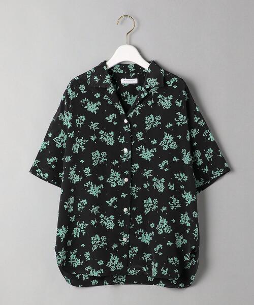 BEAUTY&YOUTH UNITED ARROWS(ビューティーアンドユースユナイテッドアローズ)の「BY フラワープリント5分袖シャツ -ウォッシャブル-◆(シャツ/ブラウス・レディース・ブラック/ワインレッド・FREE)」の16枚目の写真