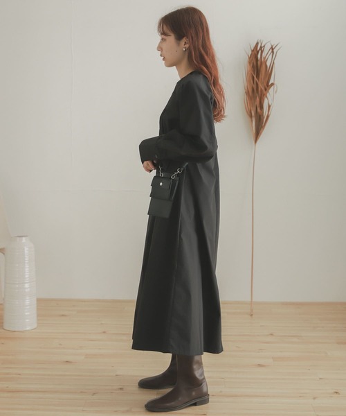 SENSE OF PLACE by URBAN RESEARCH（センスオブプレイスバイアーバンリサーチ）の「ベストレイヤードワンピース（ワンピース・レディース・ブラック/オフホワイト/カーキ・ONE）」の5枚目の写真