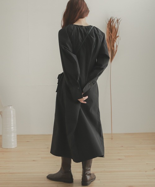 SENSE OF PLACE by URBAN RESEARCH（センスオブプレイスバイアーバンリサーチ）の「ベストレイヤードワンピース（ワンピース・レディース・ブラック/オフホワイト/カーキ・ONE）」の22枚目の写真