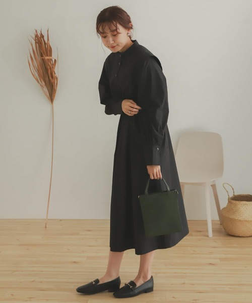 SENSE OF PLACE by URBAN RESEARCH（センスオブプレイスバイアーバンリサーチ）の「ベストレイヤードワンピース（ワンピース・レディース・ブラック/オフホワイト/カーキ・ONE）」の18枚目の写真