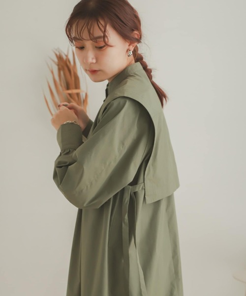 SENSE OF PLACE by URBAN RESEARCH（センスオブプレイスバイアーバンリサーチ）の「ベストレイヤードワンピース（ワンピース・レディース・ブラック/オフホワイト/カーキ・ONE）」の15枚目の写真