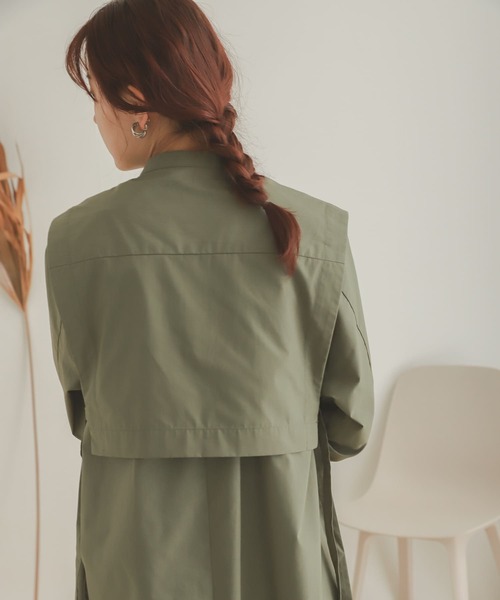 SENSE OF PLACE by URBAN RESEARCH（センスオブプレイスバイアーバンリサーチ）の「ベストレイヤードワンピース（ワンピース・レディース・ブラック/オフホワイト/カーキ・ONE）」の11枚目の写真