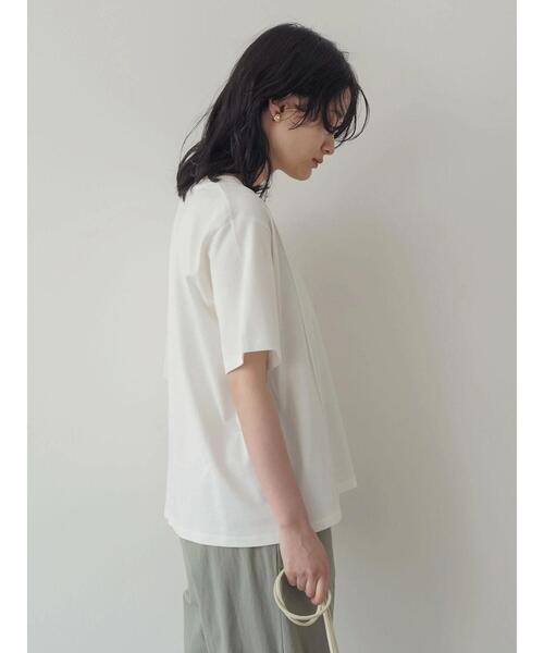 AMERICAN HOLIC(アメリカンホリック)の「ショルダーフリルカットプルオーバー(Tシャツ/カットソー・レディース・ネイビー/オフホワイト・L/M)」の9枚目の写真
