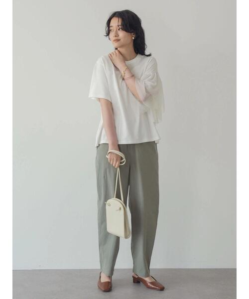 AMERICAN HOLIC(アメリカンホリック)の「ショルダーフリルカットプルオーバー(Tシャツ/カットソー・レディース・ネイビー/オフホワイト・L/M)」の13枚目の写真