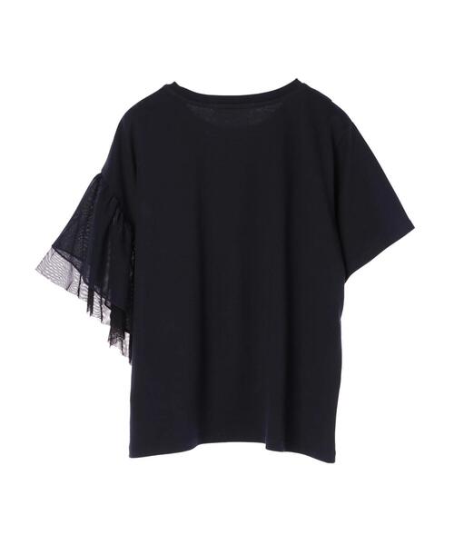 AMERICAN HOLIC(アメリカンホリック)の「ショルダーフリルカットプルオーバー(Tシャツ/カットソー・レディース・ネイビー/オフホワイト・L/M)」の18枚目の写真