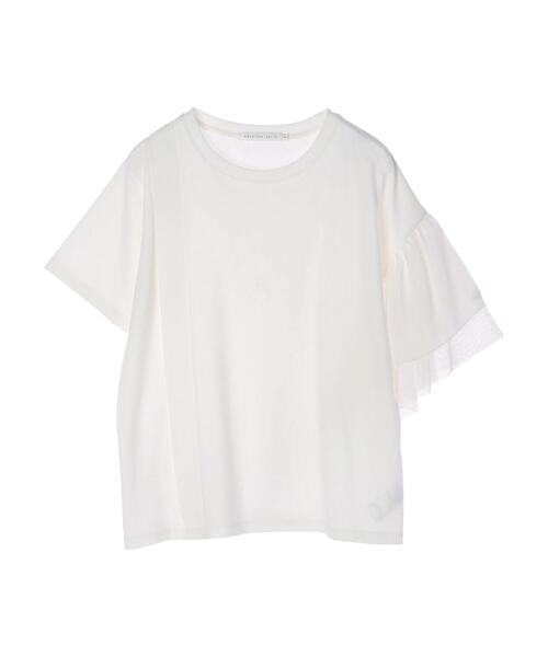 AMERICAN HOLIC(アメリカンホリック)の「ショルダーフリルカットプルオーバー(Tシャツ/カットソー・レディース・ネイビー/オフホワイト・L/M)」の22枚目の写真