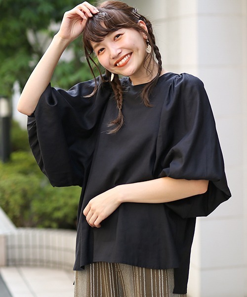 チチカカ(チチカカ)の「マトンギャザーブラウス(シャツ/ブラウス・レディース・ブラック/ベージュ/ネイビー/グリーン・FREE)」の11枚目の写真