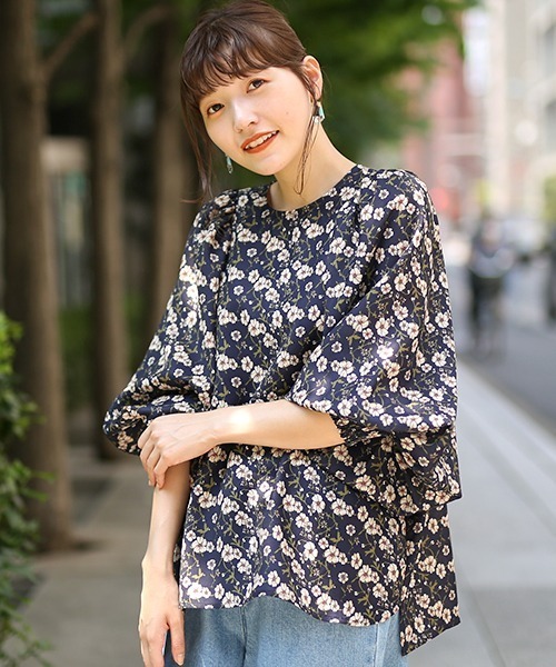チチカカ(チチカカ)の「マトンギャザーブラウス(シャツ/ブラウス・レディース・ブラック/ベージュ/ネイビー/グリーン・FREE)」の17枚目の写真