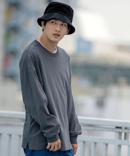 coen（コーエン）の「ヘビー天竺ロングスリーブTシャツ（Tシャツ/カットソー・メンズ・ホワイト/ブラック/オリーブ/マスタード・SMALL/MEDIUM/LARGE/X-LARGE）」の17枚目の写真