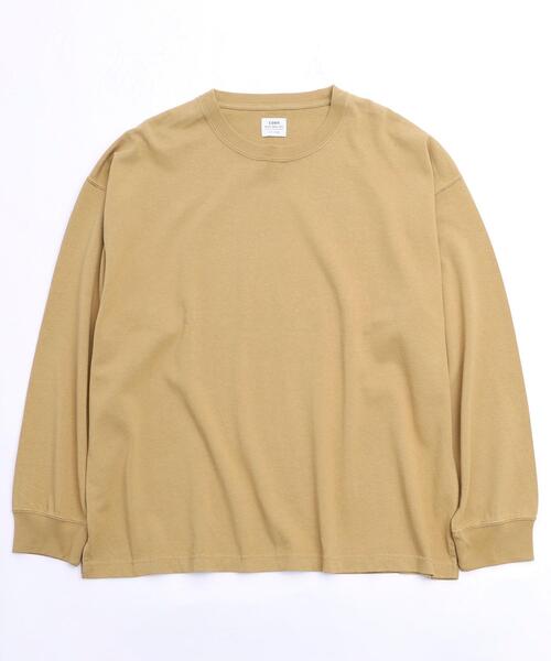 coen（コーエン）の「ヘビー天竺ロングスリーブTシャツ（Tシャツ/カットソー・メンズ・ホワイト/ブラック/オリーブ/マスタード・SMALL/MEDIUM/LARGE/X-LARGE）」の6枚目の写真