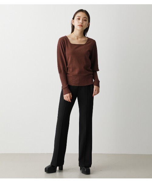 AZUL by moussy（アズールバイマウジー）の「VENUS PANTS/ヴィーナスパンツ（その他パンツ・レディース・ブラック/マジェンタ/ライトベージュ/ダークベージュ/ブルー・SMALL/MEDIUM）」の6枚目の写真