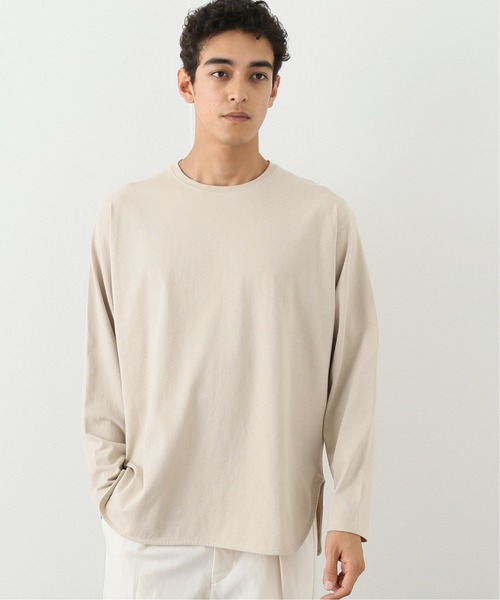 417 EDIFICE（フォーワンセブンエディフィス）の「レイヤードラウンド ロングスリーブ TEE（Tシャツ/カットソー・メンズ・ホワイト/ブラック/ベージュ/サックスブルー・SMALL/MEDIUM/LARGE）」の3枚目の写真