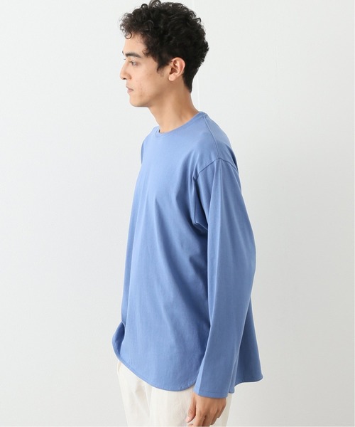417 EDIFICE（フォーワンセブンエディフィス）の「レイヤードラウンド ロングスリーブ TEE（Tシャツ/カットソー・メンズ・ホワイト/ブラック/ベージュ/サックスブルー・SMALL/MEDIUM/LARGE）」の4枚目の写真