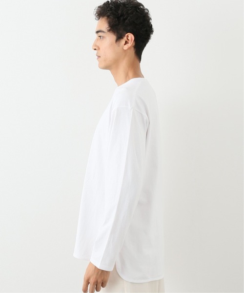 417 EDIFICE（フォーワンセブンエディフィス）の「レイヤードラウンド ロングスリーブ TEE（Tシャツ/カットソー・メンズ・ホワイト/ブラック/ベージュ/サックスブルー・SMALL/MEDIUM/LARGE）」の16枚目の写真
