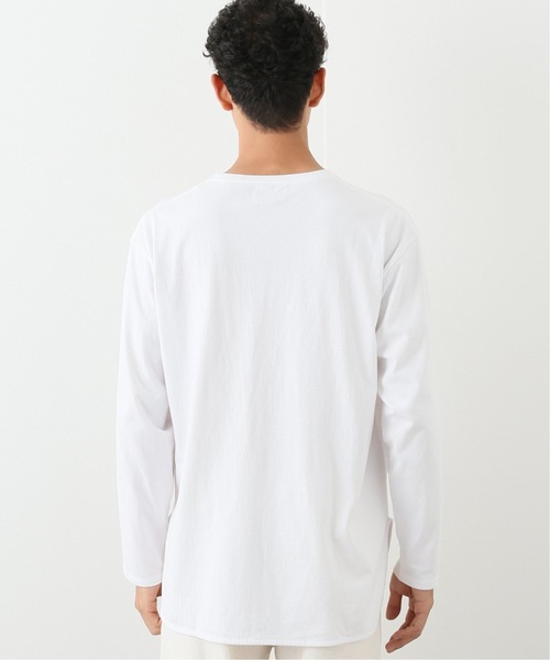 417 EDIFICE（フォーワンセブンエディフィス）の「レイヤードラウンド ロングスリーブ TEE（Tシャツ/カットソー・メンズ・ホワイト/ブラック/ベージュ/サックスブルー・SMALL/MEDIUM/LARGE）」の18枚目の写真