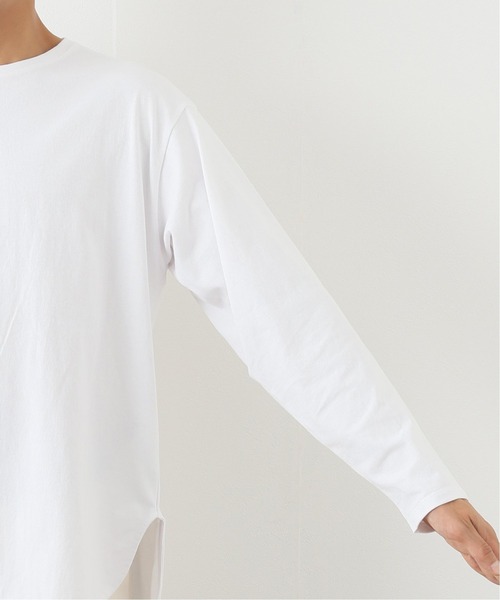 417 EDIFICE（フォーワンセブンエディフィス）の「レイヤードラウンド ロングスリーブ TEE（Tシャツ/カットソー・メンズ・ホワイト/ブラック/ベージュ/サックスブルー・SMALL/MEDIUM/LARGE）」の5枚目の写真