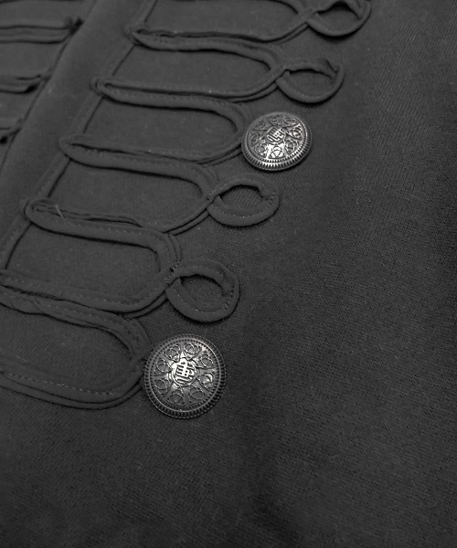 GARA（ガラ）の「GARA:GARA:NAPOLEON HOODIE ナポレオン フーディ（パーカー・メンズ・ブラック/ブラック×ホワイト・XL/L/M）」の3枚目の写真
