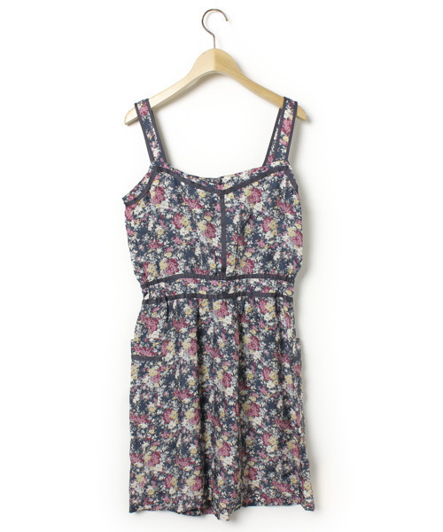 MACPHEE（マカフィー）の「花柄ノースリーブワンピース（ワンピース・レディース・ネイビー・38）」の2枚目の写真