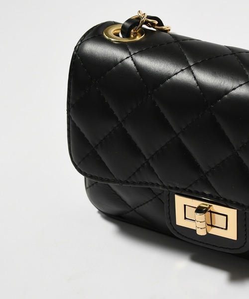 Johnbull Private labo（ジョンブルプライベートラボ）の「キルティングチェーンバッグ（ショルダーバッグ・レディース・ブラック/グリーン/ベージュ・FREE）」の19枚目の写真