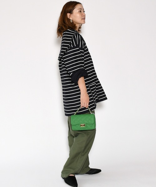 Johnbull Private labo（ジョンブルプライベートラボ）の「キルティングチェーンバッグ（ショルダーバッグ・レディース・ブラック/グリーン/ベージュ・FREE）」の12枚目の写真