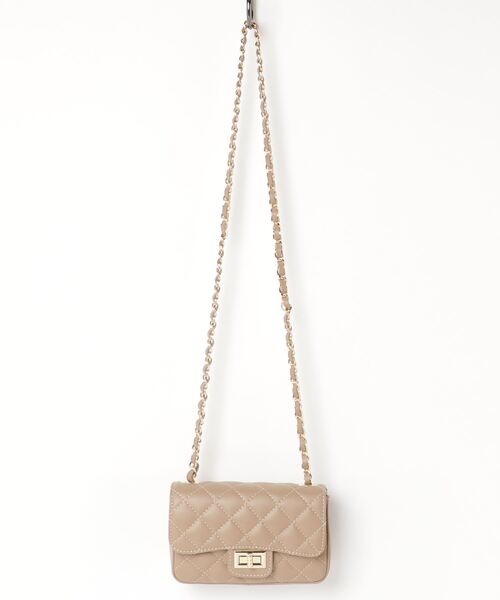 Johnbull Private labo（ジョンブルプライベートラボ）の「キルティングチェーンバッグ（ショルダーバッグ・レディース・ブラック/グリーン/ベージュ・FREE）」の5枚目の写真