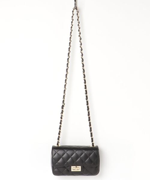 Johnbull Private labo（ジョンブルプライベートラボ）の「キルティングチェーンバッグ（ショルダーバッグ・レディース・ブラック/グリーン/ベージュ・FREE）」の18枚目の写真