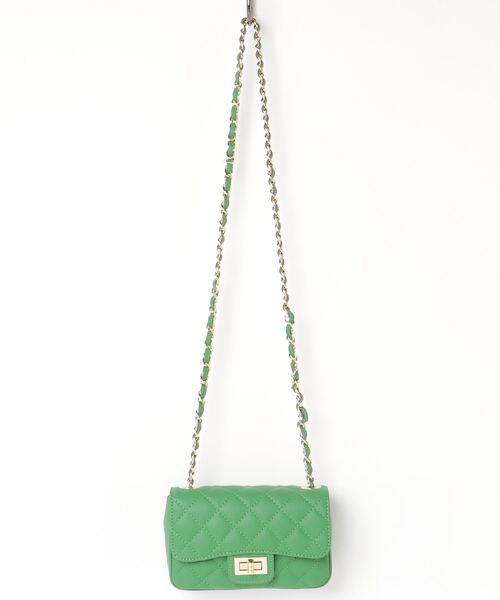 Johnbull Private labo（ジョンブルプライベートラボ）の「キルティングチェーンバッグ（ショルダーバッグ・レディース・ブラック/グリーン/ベージュ・FREE）」の11枚目の写真
