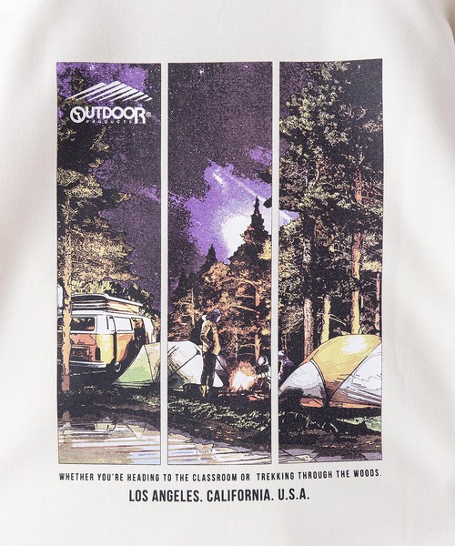 OUTDOOR PRODUCTS APPAREL(アウトドアプロダクツアパレル)の「【OUTDOOR PRODUCTS/アウトドアプロダクツ】防シワ UVカット ポンチ素材使用 CAMPモチーフデザインスウェットトレーナー イージーケア商品(スウェット・メンズ・アイボリー/ベージュ/カーキ/ブラック・LARGE/X-LARGE/MEDIUM)」の15枚目の写真