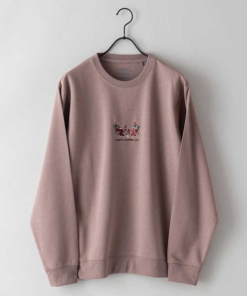 OUTDOOR PRODUCTS APPAREL(アウトドアプロダクツアパレル)の「【OUTDOOR PRODUCTS/アウトドアプロダクツ】防シワ UVカット ポンチ素材使用 CAMPモチーフデザインスウェットトレーナー イージーケア商品(スウェット・メンズ・アイボリー/ベージュ/カーキ/ブラック・LARGE/X-LARGE/MEDIUM)」の6枚目の写真