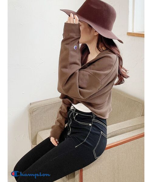 GYDA（ジェイダ）の「フェドラフェルトHAT（ハット・レディース・ベージュ/ブラウン・FREE）」の5枚目の写真