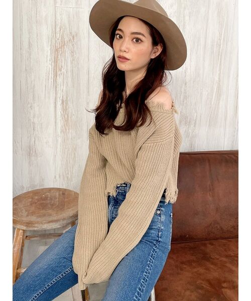 GYDA（ジェイダ）の「フェドラフェルトHAT（ハット・レディース・ベージュ/ブラウン・FREE）」の21枚目の写真