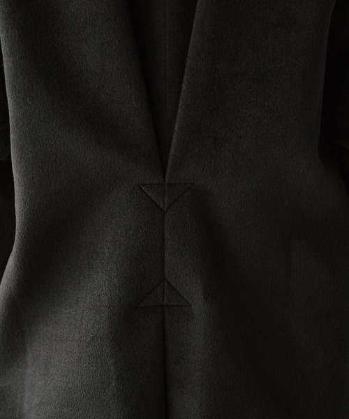 haco!（ハコ）の「ゆるシルエットでオシャレにまるっとお悩み解決！大人のビッグブラックコート（チェスターコート・レディース・ブラック・SMALL/MEDIUM/LARGE/X-LARGE）」の9枚目の写真