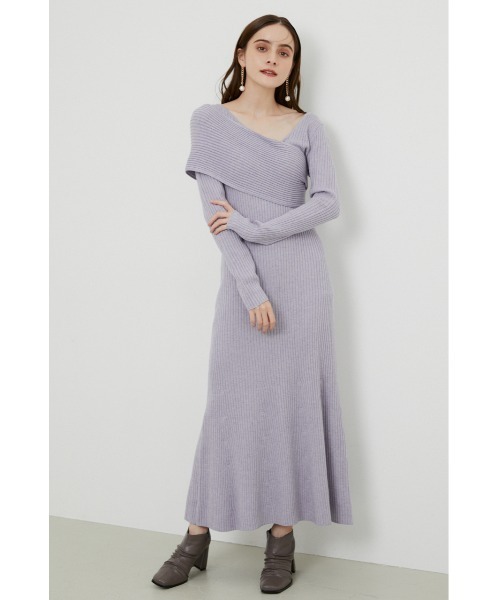 セール ワンショルアシンメトリーニットワンピース ワンピース Rienda リエンダ のファッション通販 Zozotown