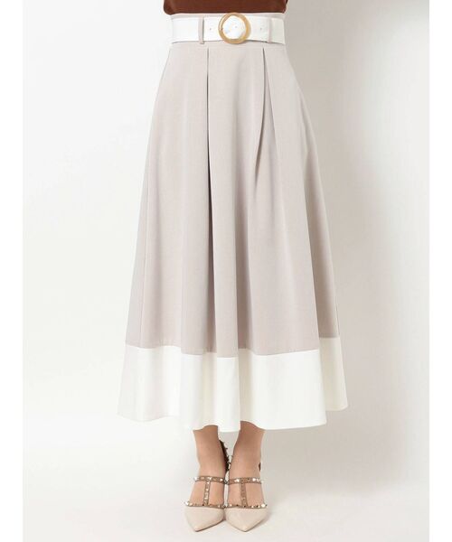 RESEXXY（リゼクシー）の「バイカラーフレアスカート（スカート・レディース・ブラック/ベージュ/ブラウン・FREE）」の20枚目の写真