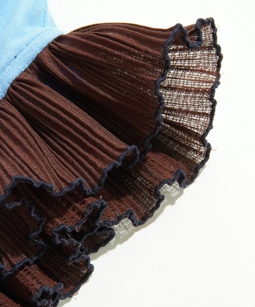 PLEATS FRILL NO-SLEEVE C/S