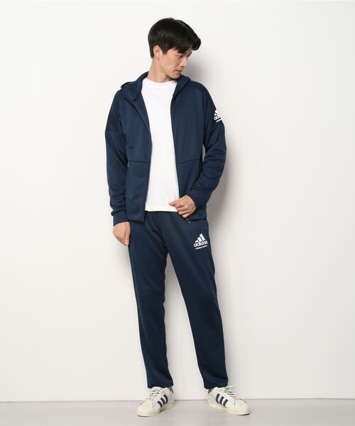 adidas（アディダス）の「アディダスコンバット　スウェットセットアップ（セットアップ・メンズ・ネイビー/ブラック・L/LL/M）」の2枚目の写真