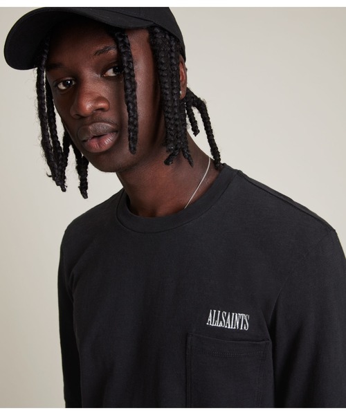 ALLSAINTS（オールセインツ）の「NIKO CREW T-SHIRT | NIKO クルー Tシャツ（Tシャツ/カットソー・メンズ・ブラック・M/XS/S/L）」の4枚目の写真