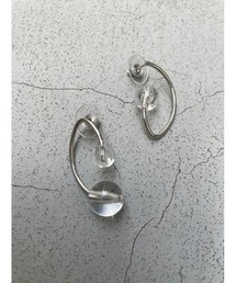 asymmetry clear beads pierce