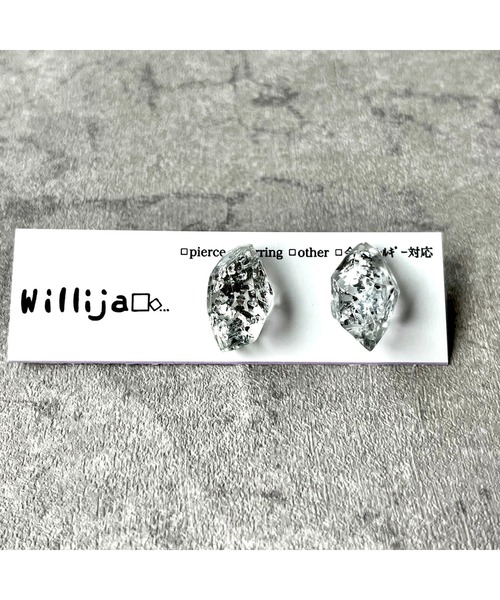 tone（トーン）の「【Willija】金属アレルギー対応《一粒氷》イヤリング(MA)（イヤリング・レディース・シルバー/ゴールド/その他/ピンク系その他/その他2/ピンク系その他2/ピンク系その他3/その他3/その他4/ピンク/その他5・FREE）」の6枚目の写真