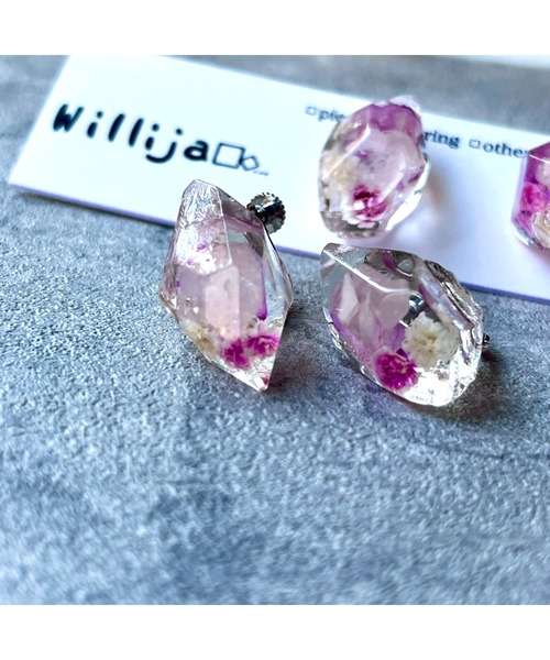 tone（トーン）の「【Willija】金属アレルギー対応《一粒氷》イヤリング(MA)（イヤリング・レディース・シルバー/ゴールド/その他/ピンク系その他/その他2/ピンク系その他2/ピンク系その他3/その他3/その他4/ピンク/その他5・FREE）」の13枚目の写真