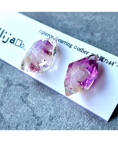 tone（トーン）の「【Willija】金属アレルギー対応《一粒氷》イヤリング(MA)（イヤリング・レディース・シルバー/ゴールド/その他/ピンク系その他/その他2/ピンク系その他2/ピンク系その他3/その他3/その他4/ピンク/その他5・FREE）」の16枚目の写真