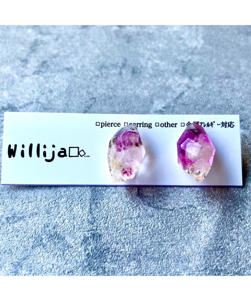 tone（トーン）の「【Willija】金属アレルギー対応《一粒氷》イヤリング(MA)（イヤリング・レディース・シルバー/ゴールド/その他/ピンク系その他/その他2/ピンク系その他2/ピンク系その他3/その他3/その他4/ピンク/その他5・FREE）」の17枚目の写真